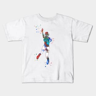 Female Handball Player Kids T-Shirt